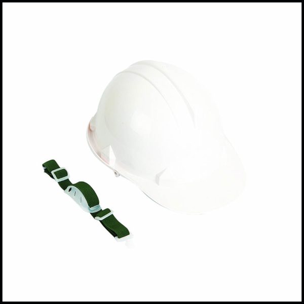Blue Eagle HR36WH Safety Helmet With Chin Strap (Helmet is Electrically Rated)